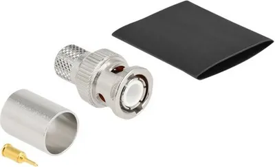 Image de DELOCK BNC Stecker zum Crimpen LMR 400 mit passendem Schrump
