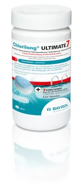 Obrázok produktu pre Bayrol Chlorilong Ultimate 7 - 1,2 kg dvojfázové chlórové tablety so 7 funkciami