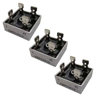 3 Stück KBPC3510 Brückengleichrichter, 35 A, 1000 V, einphasig
