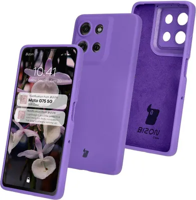 Produktbild von Bizon Soft Case Motorola Moto G75 5G lila