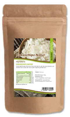 Produktbild von Mynatura Kokoschips ohne Zusätze – ab 1000g - 1 Beutel (1000g)