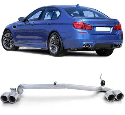 Immagine prodotto di Sistemi di scarico sportivi a doppio tubo per BMW F10 F11 / Serie 5 (520, 525, 528, 530), modelli dal 2010 al 2017