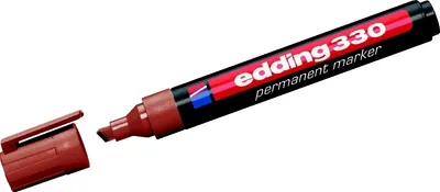 Produktbild von Permanentmarker edding 330 braun Packung mit 10 Stück