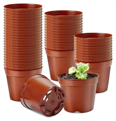 Produktbild von Anzuchttöpfe, 14,2 cm, 10 Stück, Kunststoff Pflanztöpfe für die Anzucht von Pflanzen