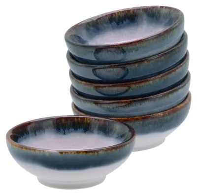Produktbild von CreaTable, 21812, Cascade Blau, Sojaschale 6-tlg, Steinzeug
