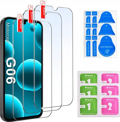 Immagine prodotto di 3x VETRO TEMPERATO 9H per Motorola G06 | G06 Power set da 3 pezzi