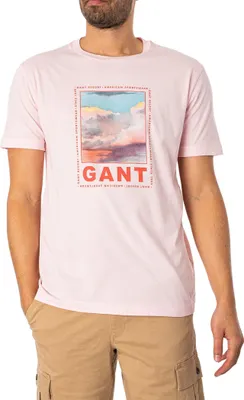 Produktbild von GANT Verwaschenes Grafik-T-Shirt, Rosa M