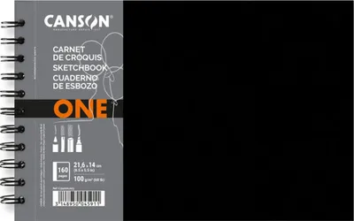 Zdjęcie produktu dla CANSON C31200L023 CANSON Sketchbook ONE, 216 x 140 mm, czarny
