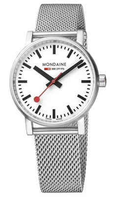 Produktbild von Mondaine evo2 316L Stainless steel Wiße MSE.35110.SM