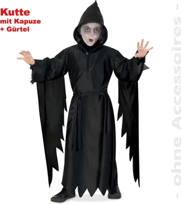 Produktbild von Horror - Kutte mit Kapuze, Kostüm für Kinder,