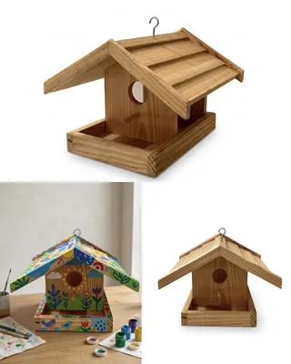 Produktbild von Kynast Vogelhaus zum Bemalen Vogelfutterhaus 613-401557