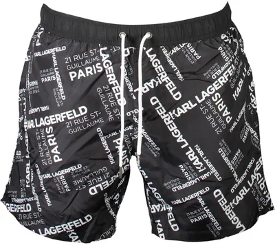 Image de KARL LAGERFELD BEACHWEAR Maillot de bain homme textile noir SF19962 - Taille : S