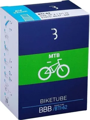 Produktbild von BBB BikeTube MTB 27,5" (584 mm) 2,0 - 2,40'' Fahrradschlauch Black 33.0 Sclaverandventil