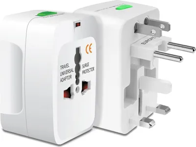 Produktbild von Reisestecker World Plug – Universal – Internationaler Reisestecker für über 150 Länder – Reisestecker – Asien – England (UK) – Europa – Südamerika – Australien – Nordamerika (USA)
