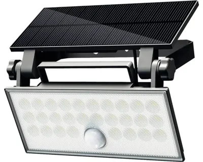 Obrázek produktu pro LED solární nástěnné osvětlení Top Light Heleon PIR PRO IP65 8 W 800 lm 4000 K černé se senzorem pohybu