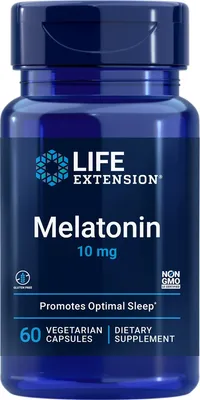 Produktbild von Melatonin 60 pflanzliche Kapseln LIFE Extension