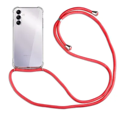 Produktbild von Handykette für Samsung Galaxy A14 Handyhülle mit Band Case Hülle mit Kordel Hand Rot