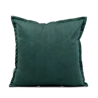 Obrázok produktu pre NANTU obliečka na vankúšik z imitácie zamatovo zelenej 45x45+1,5 cm HOMLA