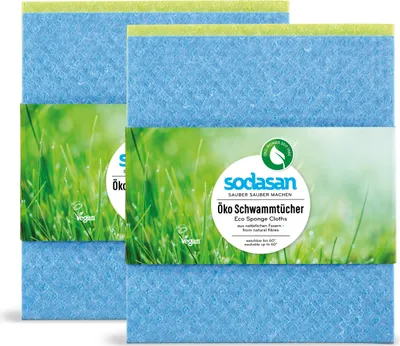 Produktbild von Sodasan Öko-Schwammtücher 2Stk (2er Pack)