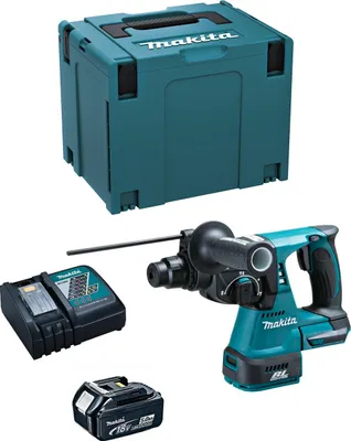 Produktbild von Bohrhammer MAKITA DHR242RTJ1 (1 x 5,0 Ah + DC18RC + MAKPAC 4)