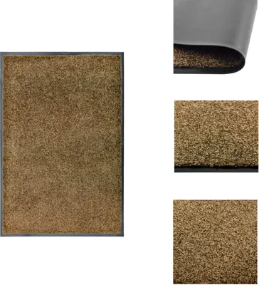 Obrázok produktu pre vidaXL Rohožka umývateľná hnedá 60x90 cm - Rohožky