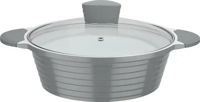 Produktbild von GSW Schmorbräter Bolero 24 cm mit Glasdeckel, 459754, Aluminium,ca. 3,0 L