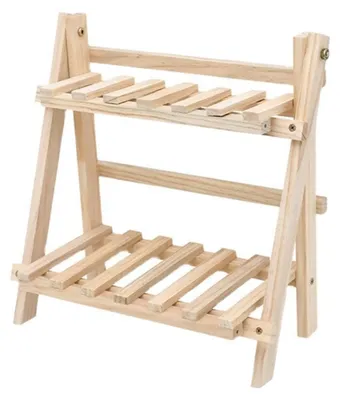 Image de Omgoods - Étagère de bureau en bois avec 2 niveaux