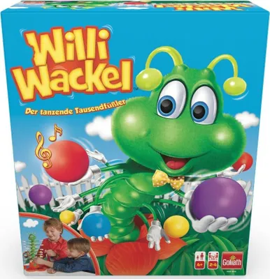 Produktbild von Goliath - Willi Wackel, Brettspiele ab 4 Jahren, Gesellschaftsspiele für 2 bis 4 Kinder, Kinderspiel und Geschenk für Junge und Mädchen, Spielzeug Geschenkideen