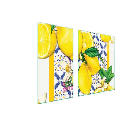 Produktbild von Glasschutzplatte Für Herd 90X52 Zitrone