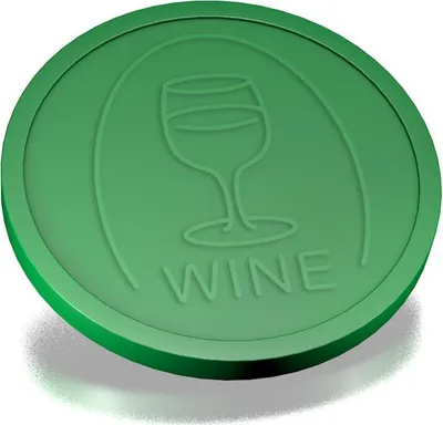 Obrázek produktu pro CombiCraft vinné mince ražené zelené - 250 kusů
