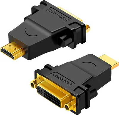 Image de Ugreen 20123 Adaptateur HDMI vers DVI mâle Contacts plaqués or 25+5 Transfert de données