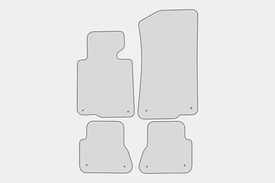Produktbild von Ganzjahres Fußmatten passend für BMW 3er E46 Cabrio ab Bj. 2000-2007, Naht:Blau