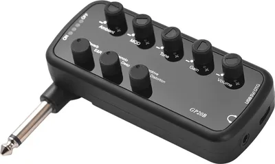 Obrázok produktu pre EBTOOLS Prenosný gitarový zosilňovač s 3 zabudovanými reproduktormi a USB typu C na nahrávanie, ideálny pre hráčov na elektrickú gitaru (gitara)
