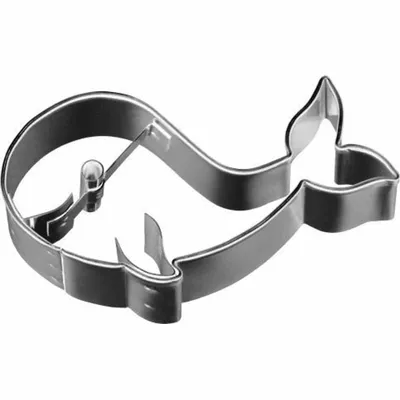 Produktbild von Birkmann Ausstechform Wal, mit Innenprägung, Ausstecher, Plätzchenform, Keks, Plätzchen, Edelstahl, 7 cm, 198562