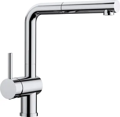 Immagine prodotto di Miscelatore da cucina BLANCO LINUS-S Leva sinistra Miscelatore monocomando cromo | alta pressione