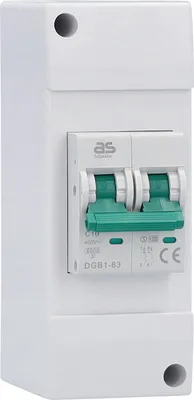 Produktbild von as-Schwabe Camping LS-Sicherungsautomat 230V 10A 2-polig Sicherungsautomat IP20