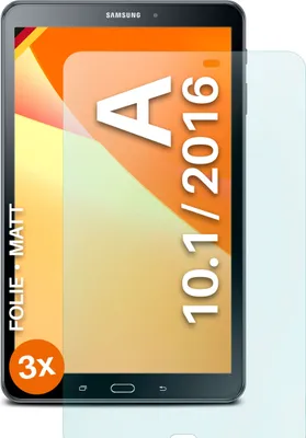 Produktbild von moex® 3x Schutzfolie kompatibel mit Samsung Tab A 10.1 (2016) - Displayschutzfolie Anti Reflex Folie, Matt