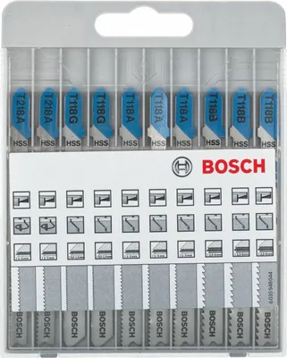 Image de Bosch 2607010631 Bosch 10tlg. Stichsägeblatt-Set basic für Metall und Holz