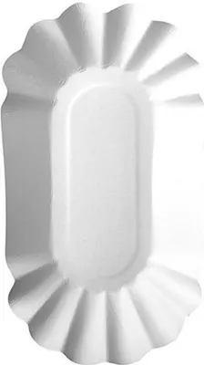 Produktbild von Schalen, Pappe "pure" oval 10,5 cm x 20 cm x 3,5 cm weiss