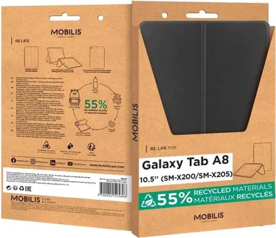 Zdjęcie produktu dla Mobilis 68004 Mobilis RE.LIFE Case Galaxy Tab A8 10.5'' (SM-X200/205)-Blk