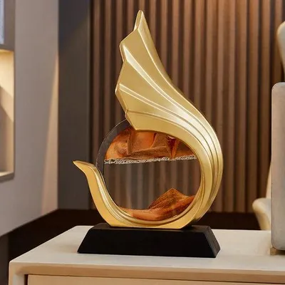 Produktbild von Famanu Skulptur Bewegende Sandkunst – Elegantes Wohnaccessoire für moderne Interieurs