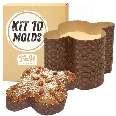 10 Backformen für Tauben, 500 g, Zellulosepapier, bis 200 °C