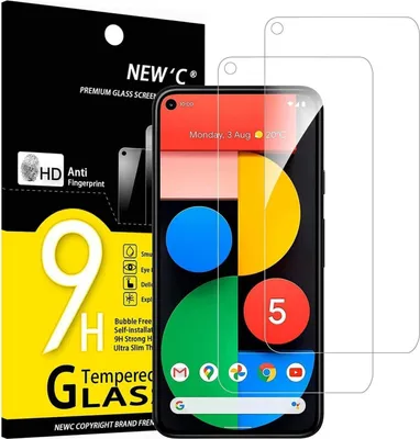 Produktbild von Panzer Schutz Glas Google Pixel 5 5G 2er Pack 9H Härte Ultra-klar