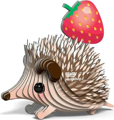 Obrázok produktu pre EUGY 3D Bastelset Igel (Miniatur-Tierfigur, aus Wellkarton) 650026