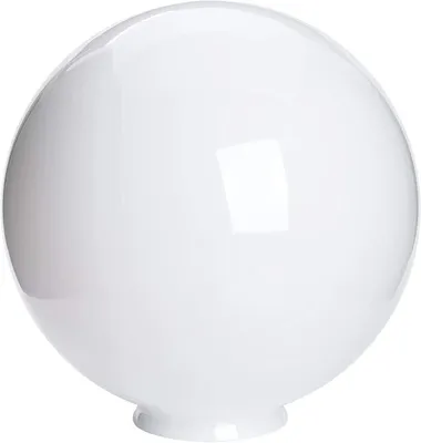 Productafbeelding van Vervangend glas - Lampenkap bol - Verlichting vernieuwen - Glinsterende afwerking - Ø 30 cm - Opaal wit