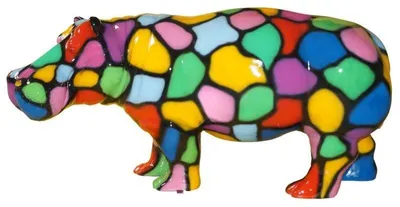 Obrázek produktu pro Design Hippopotamus Figurka Socha Sochy Dekorace Dekorace  !