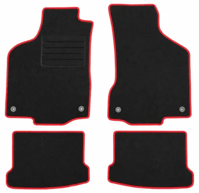 Produktbild von Fußmatten-Set für VW Polo 6N2, 05/2000-10/2001, 4-teilig, Schwarz