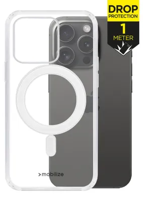 Produktbild von Mobilize Naked Protection Durchsichtig iPhone 15 Pro MagSafe Hülle Hardcase Backcover Stoßfest - Transparent