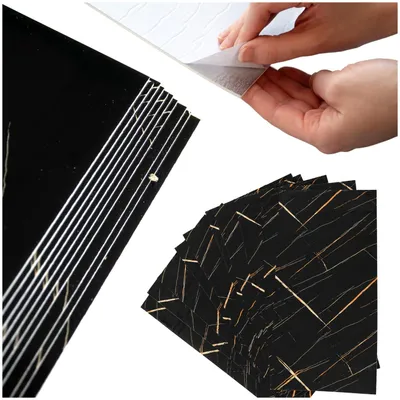 Obrázok produktu pre Dekoratívne stenové panely More&Deco čierny mramor moderný obklad na stenu