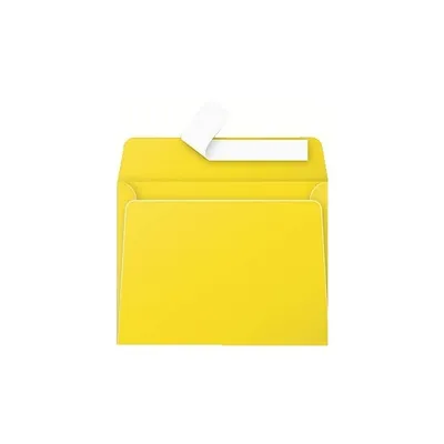 Zdjęcie produktu dla Koperty Clairefontaine Pollen w kolorze słonecznożółtym, 90 x 140 mm, 120 g, 20 sztuk